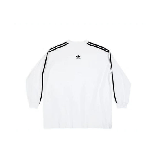 Balenciaga x adidas Long Sleeve T- Shirt Oversized White