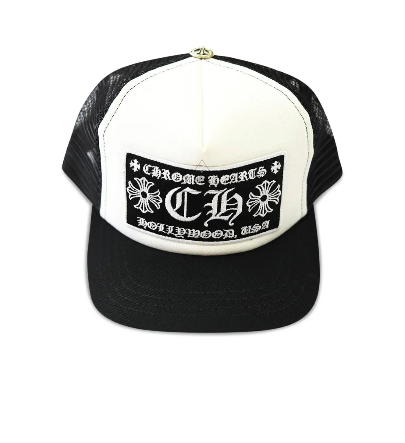 Chrome Hearts Ch Hollywood Trucker Hat 'Black/White'