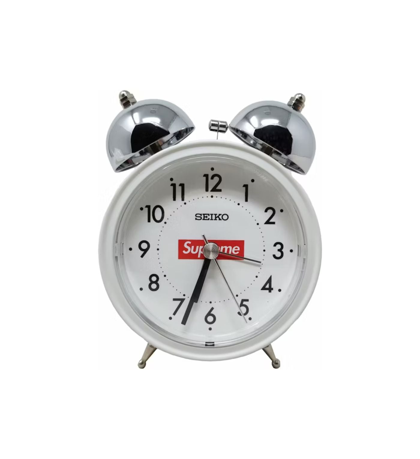 Supreme Seiko Alarm Clock White