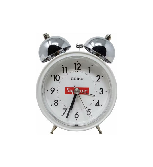 Supreme Seiko Alarm Clock White