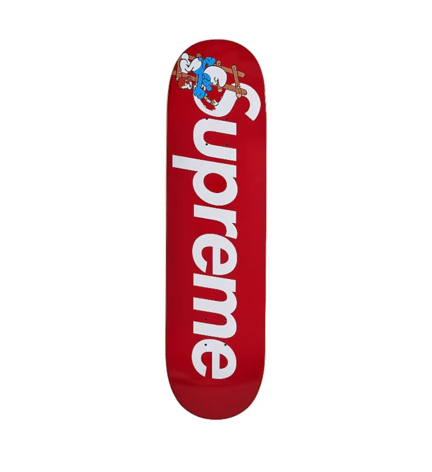 Supreme Smurfs Skateboard Red